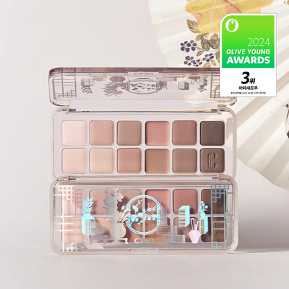 [CLIO] Pro Eye Palette Air | Lightweight Daily Eyeshadow & Blush Palette | Collaboration Edition