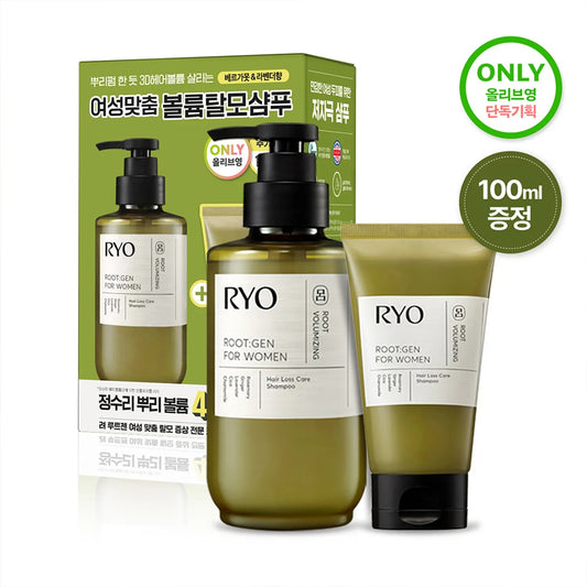 [Ryo] Volumizing Herbal Scalp Shampoo with Mild Acidic Lather – 353mL Special Set (+100mL)