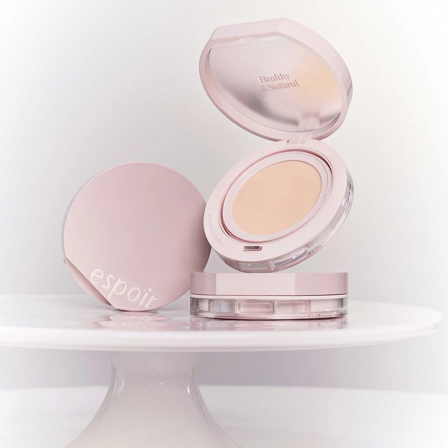 [espoir] Be Natural Cushion Set + Refill | Sheer Glow Vegan Formula SPF50+ PA++++