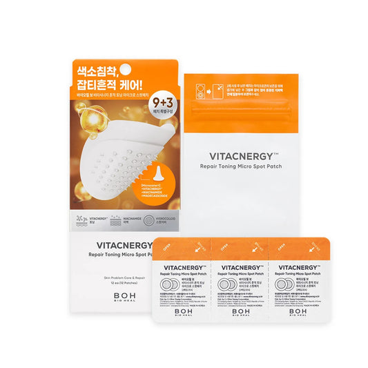 [BIOHEAL BOH] Vitacnergy Repair Toning Micro Spot Patch | Brightening Care Patch 9+3 Sheets (Total 12P)