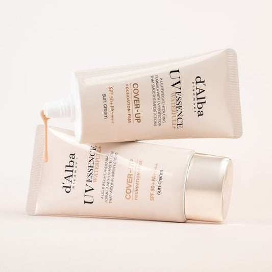 [d’Alba] Waterfull Tone-Up Sun Cream Cover Beige | Hydrating · Radiant Finish · Broad Spectrum UV Protection | 50ml