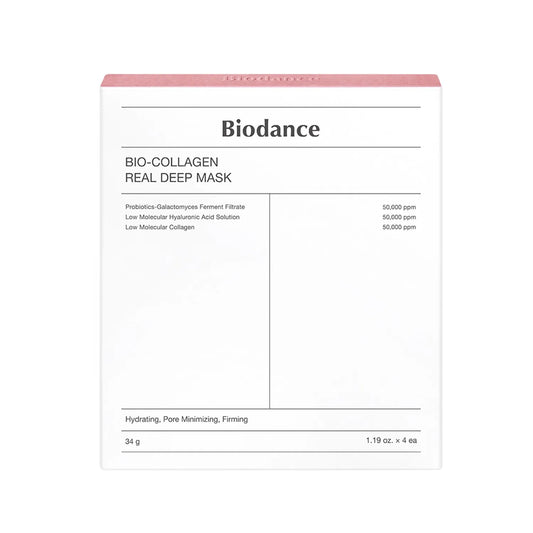 [BIODANCE] Bio-Collagen Real Deep Mask Sheet – Hydrating & Firming Hydrogel Mask Care | 4 Sheets